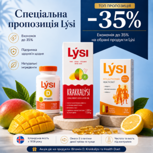 Преміум набір Lýsi з трьох продуктів – Омега-3 ДГК + ЕПК та 17 вітамінів і мінералів